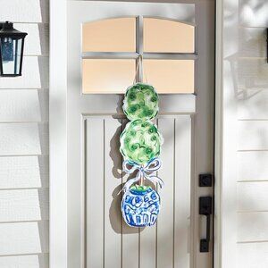 Mud Pie Topiary Door Hanger; 32" x 10 1/2" NEW